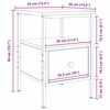 vidaXL Szafka Nocna Czarny Dąb 34 x 36 x 50 cm Materiał drewnopochodny