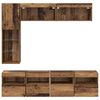 vidaXL Szafka pod telewizor 7 pcs Stare drewno Materiał drewnopochodny