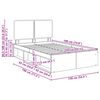 vidaXL Ramka ł&oacute;żka Dąb Sonoma 135 x 190 cm Lite drewno sosnowe