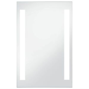 vidaXL Ścienne lustro łazienkowe z LED, 60 x 100 cm