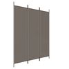 vidaXL Parawan 3-panelowy, antracytowy, 150x200 cm, tkanina