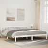 vidaXL Dłuższe ł&oacute;żko bez materaca, 200x210 cm, lite drewno sosnowe