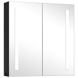 vidaXL Szafka łazienkowa z lustrem i LED, 62x14x60 cm