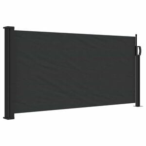 vidaXL Zwijana markiza boczna, czarna, 100x300 cm