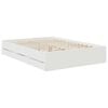 vidaXL Ramka ł&oacute;żka z szufladą Biały 140 x 190 cm Drewno inżynieryjne