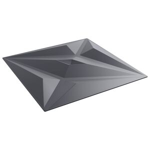 vidaXL Panele ścienne 12 szt. 50 x 50 cm Szara gwiazda Pianka XPS