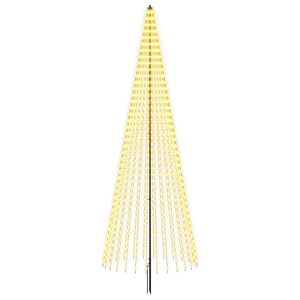 vidaXL Choinka świąteczna LED 385 cm 1148 LED Ciepła biel Żelazo