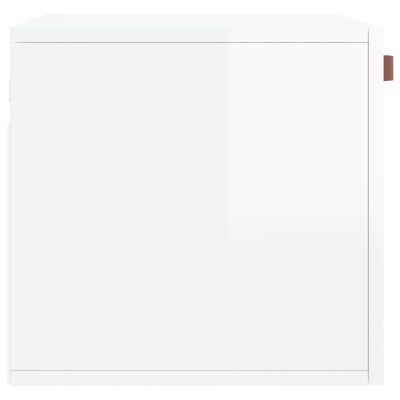 vidaXL Szafka wisząca, biała na wysoki połysk, 60x36,5x35 cm