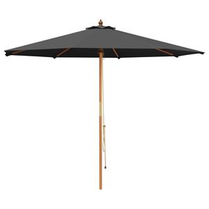 vidaXL Parasolka ogrodowa &Oslash; 300 x 248 cm Lite Drewno Eukaliptusowe