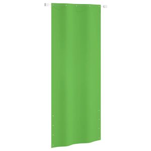 vidaXL Parawan balkonowy, jasnozielony, 100x240 cm, tkanina Oxford