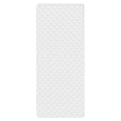 vidaXL Pikowany ochraniacz na materac, biały, 90 x 200 cm, lekki