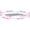 vidaXL Ramka ł&oacute;żka Biały 180 x 200 cm Lite drewno sosnowe