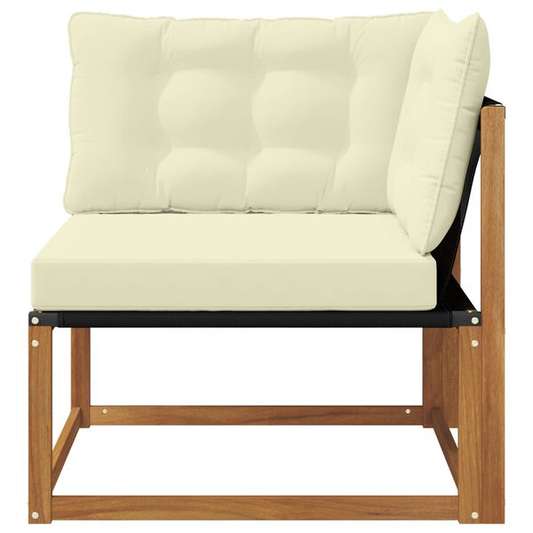 vidaXL Sofa narożna na zewnątrz Lite Drewno Akacji Naturalny