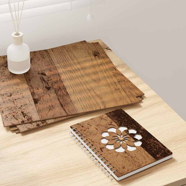 vidaXL Panele dekoracyjne 12 pcs Stare drewno 30 x 30 x 0.27 cm