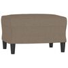 vidaXL 3-osobowa sofa z podn&oacute;żkiem, taupe, 180 cm, tkaniną