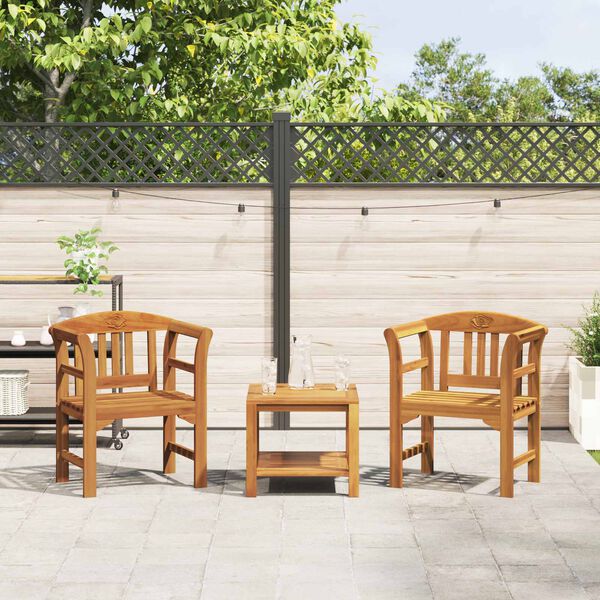 vidaXL Ławka R&oacute;żana Naturalny 68,5 x 46 x 82,5 cm Lite Drewno Akacji