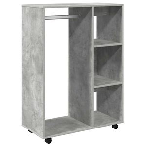 vidaXL Szafka, szarość betonu, 80x40x110 cm, materiał drewnopochodny