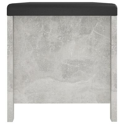 vidaXL Skrzynia z poduszką, szarość betonu, 105x40x45 cm, płyta