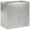 vidaXL Doniczka ogrodowa srebrny 50 x 30 x 49 cm Stal nierdzewna