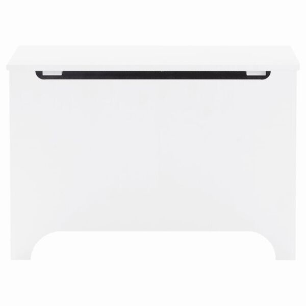 vidaXL Skrzynia z wiekiem RANA, biała, 80x49x54 cm, drewno sosnowe