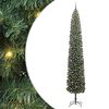 vidaXL Sztuczna choinka z podstawą Zielony 270 cm PVC, stal i plastik