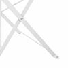 vidaXL Składane krzesło ogrodowe 2 pcs Biały 42 x 46 x 82 cm Metal