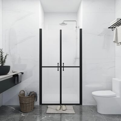 vidaXL Drzwi prysznicowe, szkło mrożone, ESG, (68-71)x190 cm