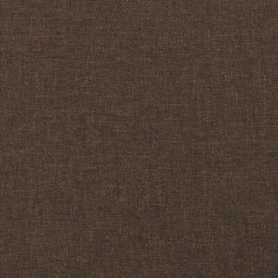 vidaXL Rama łóżka, ciemnobrązowa, 120x190 cm, obita tkaniną