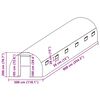vidaXL Zastępcze pokrycie szklarni (27 m²), 3x9x2 m, przezroczyste