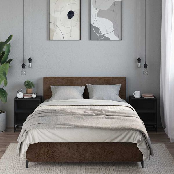 vidaXL Szafki nocne, 2 szt., czarne, 40x31x50 cm