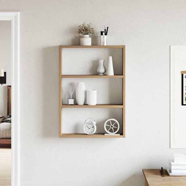vidaXL Półka ścienna, dąb artisan, 43x9x60 cm, materiał drewnopochodny