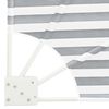 vidaXL Ekran Prywatności Balkonowej Antracytowo-biały 115 x 115 cm