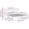 vidaXL Ramka ł&oacute;żka Brązowy 180 x 200 cm Lite drewno sosnowe