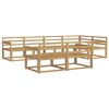 vidaXL Zestaw sof na zewnątrz 8 pcs Biały 327 x 168,5 x 73 cm