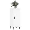 vidaXL Szafka, biała, 34,5x34x90 cm, materiał drewnopochodny