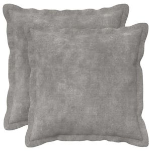 vidaXL Poszewka na poduszkę 2 pcs HOUTEN jasnoszary 30 x 30 cm