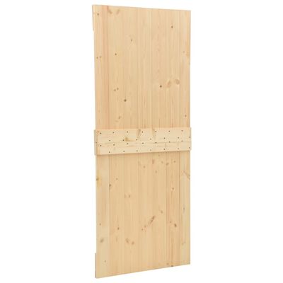 vidaXL Drzwi, 90x210 cm, lite drewno sosnowe