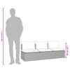 vidaXL 3-osobowa sofa ogrodowa z poduszkami, szara, polirattan