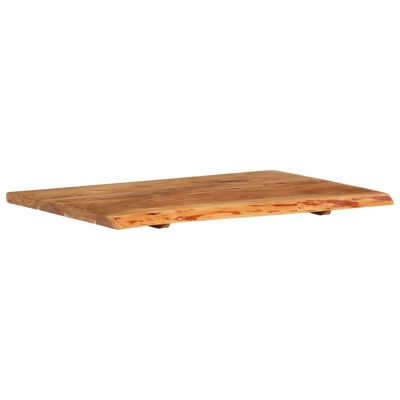 vidaXL Blat łazienkowy, lite drewno akacjowe, 80x52x2,5 cm