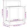 vidaXL Stolik ogrodniczy z p&oacute;łką, 82,5x50x109,5 cm, impregnowana sosna