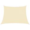 vidaXL Żagiel przeciwsłoneczny, 160 g/m&sup2;, kremowy, 4/5x3 m, HDPE