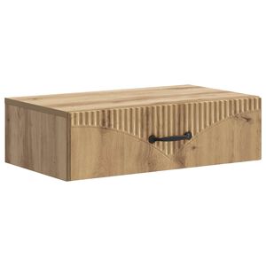 vidaXL Stolik boczny montowany na ścianie Dąb artisan