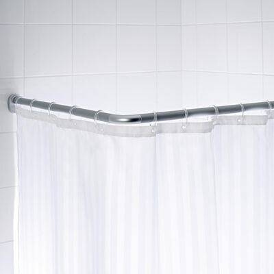 RIDDER Uniwersalny, narożny drążek prysznicowy, 90 x 90 x 2,5 cm