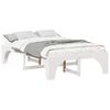 vidaXL Ramka ł&oacute;żka Biały 140 x 190 cm Lite drewno sosnowe