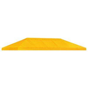 vidaXL Osłona daszku do altany 6 x 3 m ż&oacute;łty Poliester 190