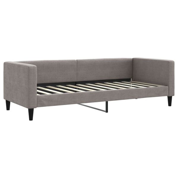 vidaXL Sofa rozsuwana z szufladami, taupe, 80x200 cm, tkanina