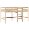 vidaXL Ł&oacute;żko na antresoli, z drabiną i dachem, 90x200 cm, sosna
