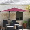 vidaXL Parasolka ogrodowa Bordeaux Czerwony 248,5 x 247,5 x 160 cm