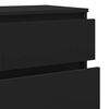 vidaXL Komoda, czarna, 60x36x103 cm, materiał drewnopochodny