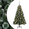 vidaXL Sztuczna choinka z bombkami 120 cm 150 LED Ciepła biel